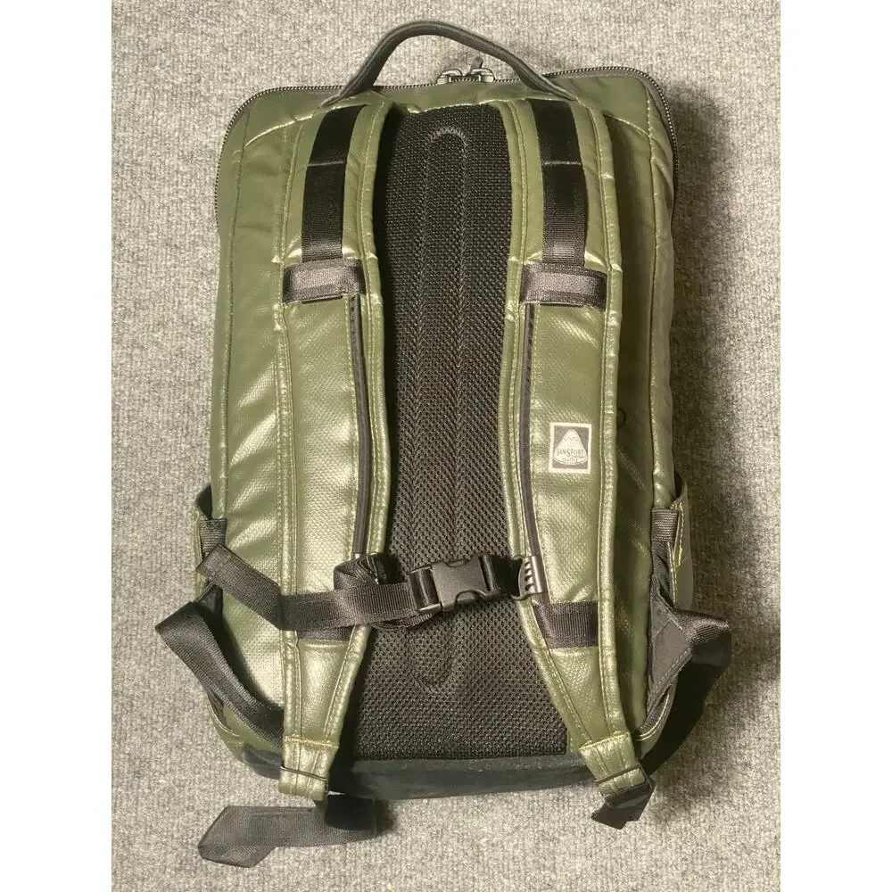JanSport Dissenter Backpack /Laptop Military Green / Black Suede
